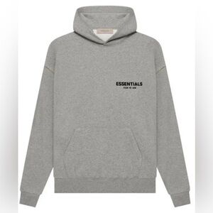 Essentials, Fear of God, dark oatmeal, Classic Pullover Hoodie Sweatshirt New